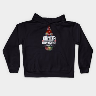 British Grown With Guyanese Roots - Gift for Guyanese With Roots From Guyana Kids Hoodie